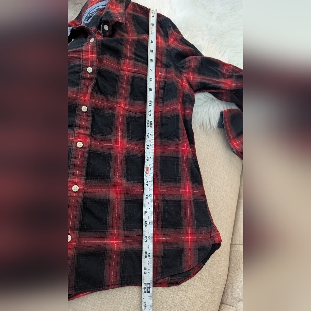 Tommy Hilfiger Long Roll Sleeve Shirt Woman's Sz L - Picture 7 of 12